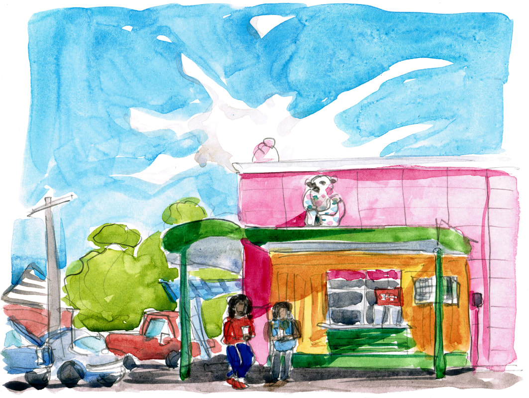 Share 132+ ice cream seller drawing latest